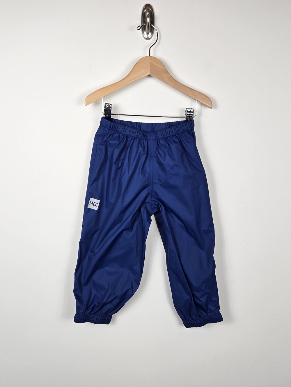 MEC Baby Rain Pants 24M Blue Waterproof Nylon Outdoor Shell Mud Pants